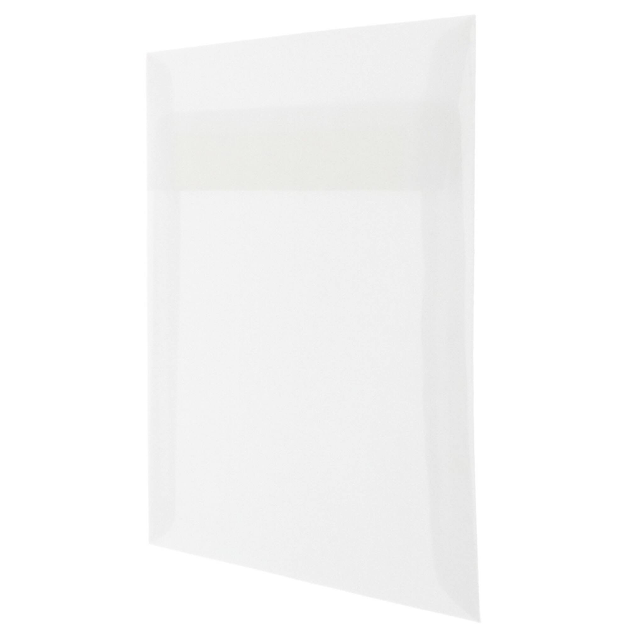 JAM Paper 5.5" x 5.5" Square Translucent Vellum Invitation Envelopes
